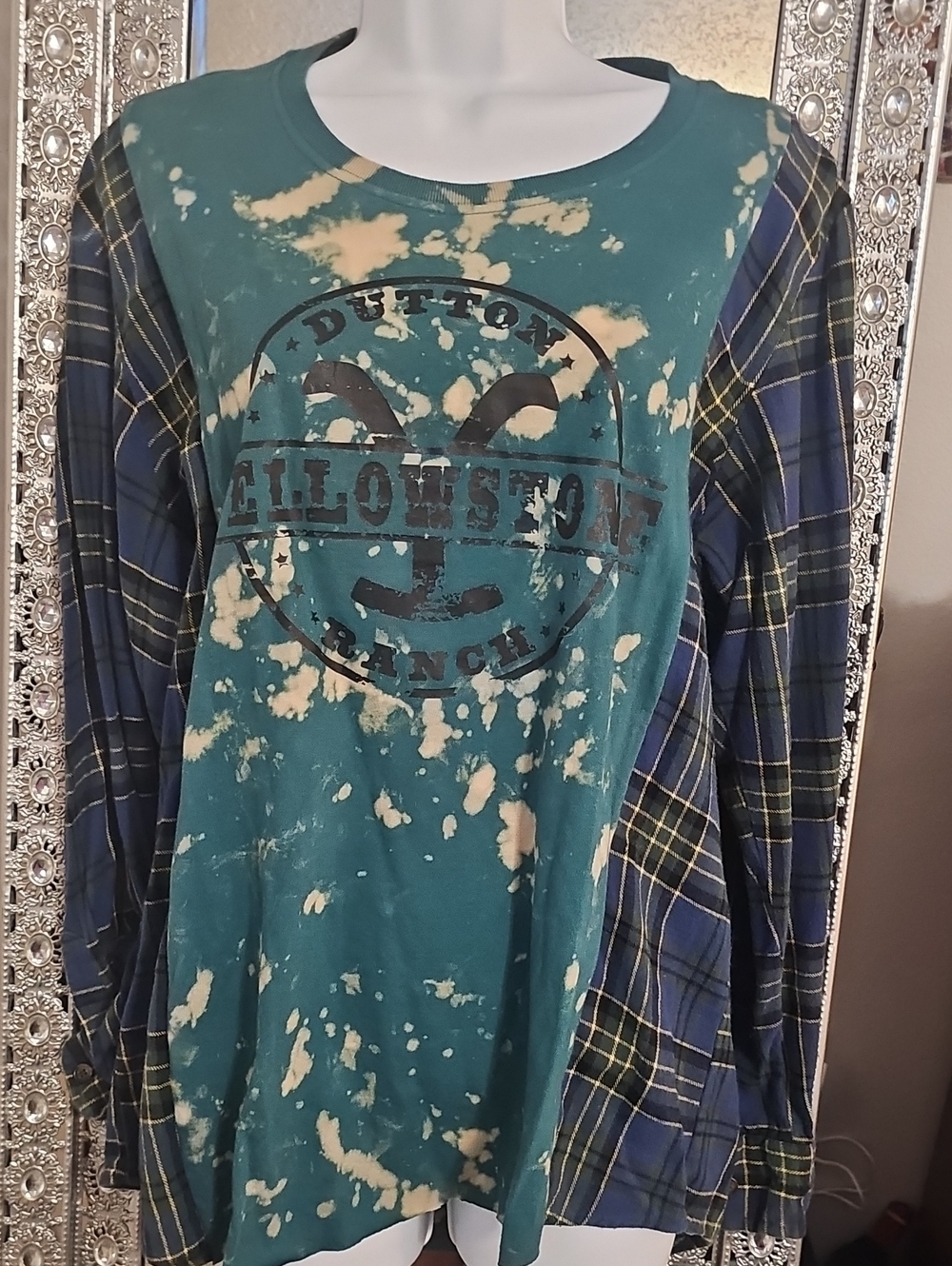YELLOW STONE Teal Tie-Dye